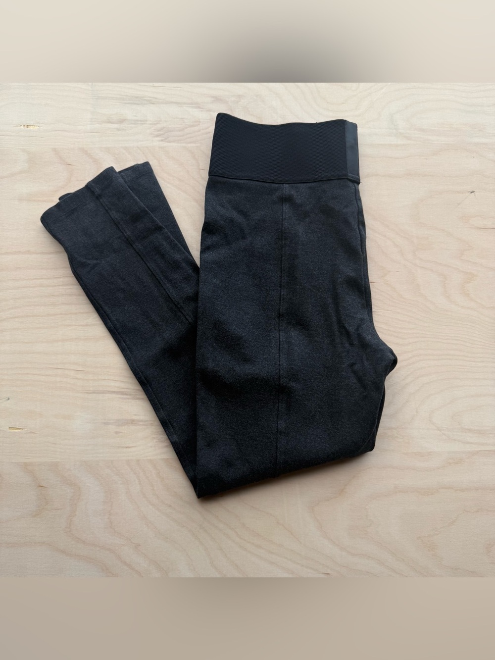 Calvin Klein Essential Power Stretch Ponte Heather Gray Leggings Women's size L